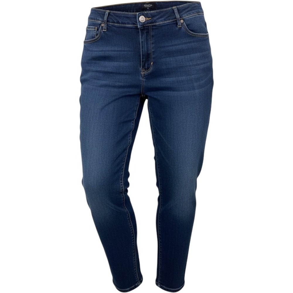 Women's Curve Appeal Capri London Blue Denim Jeans Pants Plus Size 24W NWT